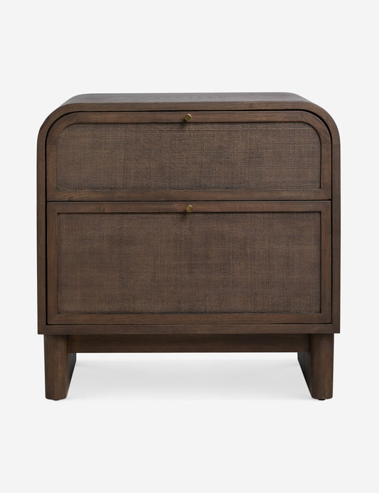 Pair (2) Lulu & Georgia Suzette Smoked Oak Nightstands FFE-815