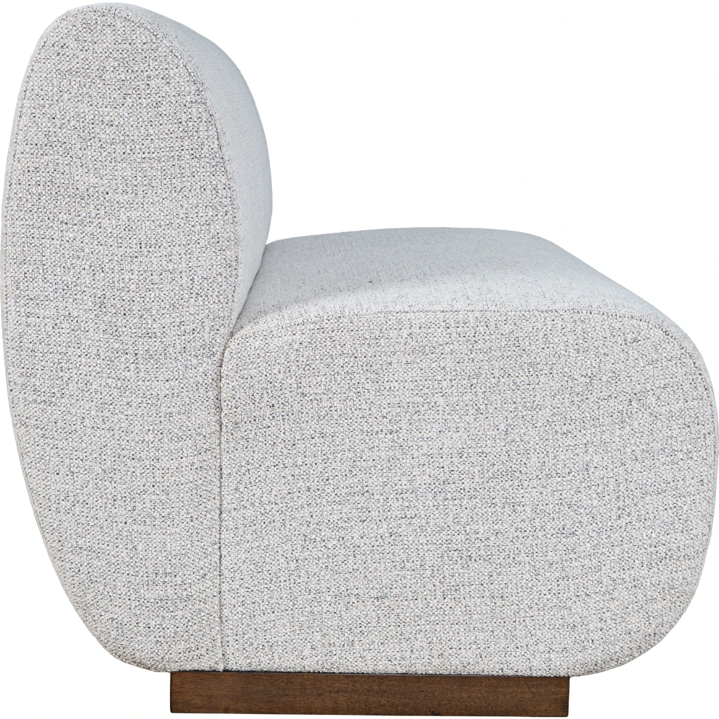 Bison  Modern Banquette Sectional Loveseat 2 Seat Bench w Grey Performance Fabric FFE-1535