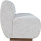 Bison  Modern Banquette Sectional Loveseat 2 Seat Bench w Grey Performance Fabric FFE-1535