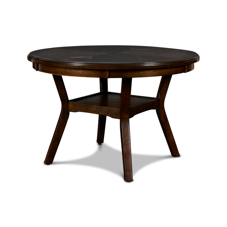 Bison Commerce Cherry Gia 5-Piece 47" Wood Round Dining Set FFE-1447