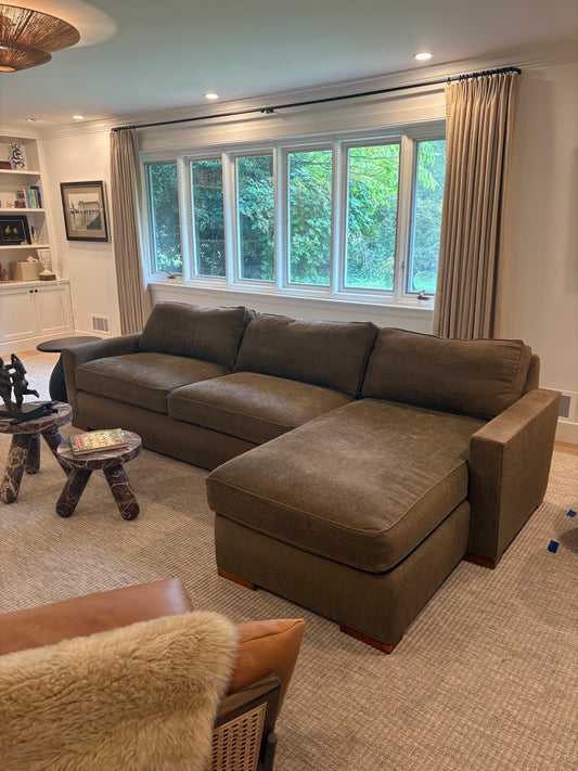 Custom Seating Calvin Cray Upholstered Sectional Sofa Couch SH265-39