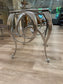 60" Round Glass Top Design Master Pace Sculptural Dining Table LB-2