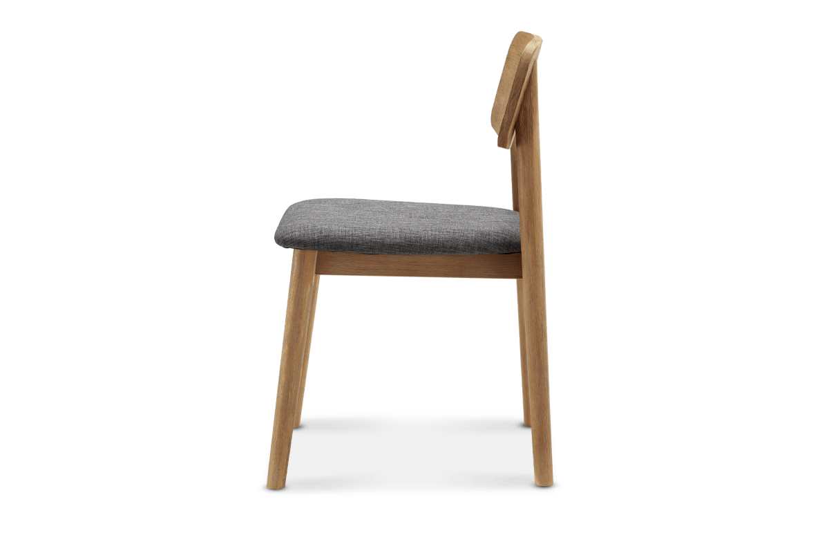 Pair Castlery Seb Dining Chair Dark Graphite Pad (4 Pair Avail) FFE-1037