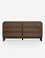 Lulu & Georgia Suzette Smoke Oak Wide 6 Drawer Dresser FFE-816