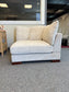 Corduroy Beige Corner Sofa Chair Couch FFE-1425
