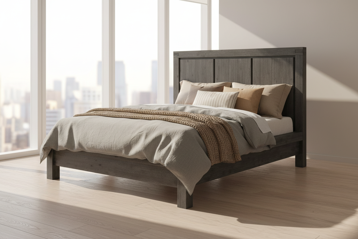 Modus Meadow King Platform Headboard & Footboard & Slats - Graphite FFE-1519