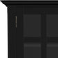 Arcadian Tall Black Media Stand  FFW-725