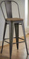 Modway Promenade Metal Kitchen Bar Stool in Brown FFE258-123