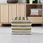 Liam Boho Square Outdoor/ Indoor Pouf Natural/White Recycled Polyester FFW258-641