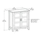 Burlington SOLID WOOD 30 inch Wide Traditional Low Storage Cabinet in Black FFW-857