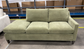 Benchmade Modern Vera Sofa Couch w Bumper & Ottoman Olive Green (80" Left Bumper) FFE-1573