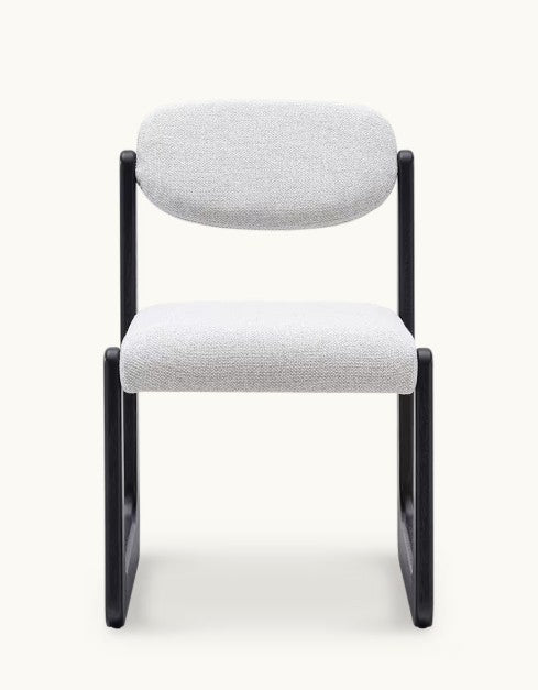 6 Castlery Lira Dining Chairs Performance Hugo Greige Black FFE-1079