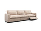 Homebody Beige Shell 3 Seat Sectional w 3 Recliners Sofa Couch FFE258-17