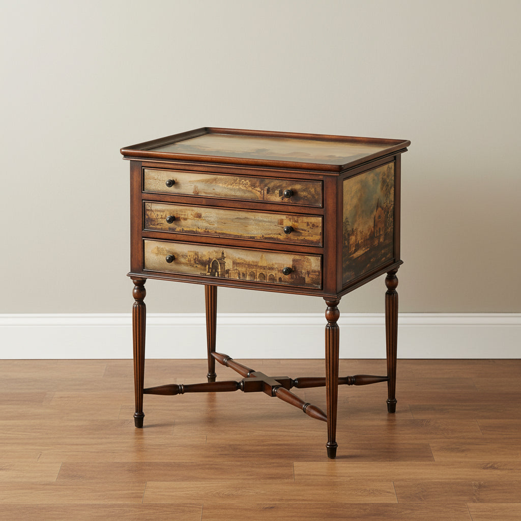 Theodore Alexander Italian West Indies Style Arcadia Accent Side Table EJ276-7