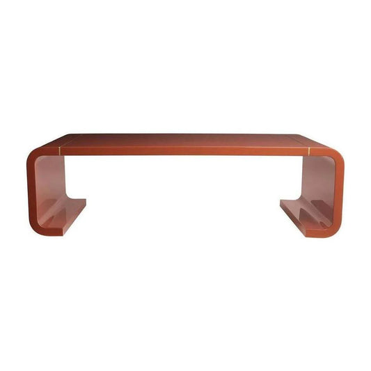 Arteriors Home Turnley Paprika Laquer Cocktail Table FFE-1397