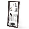 BDI Eileen Leaning Glass Shelves Model Charcoal Ash 5156 Bookcase AT257-4