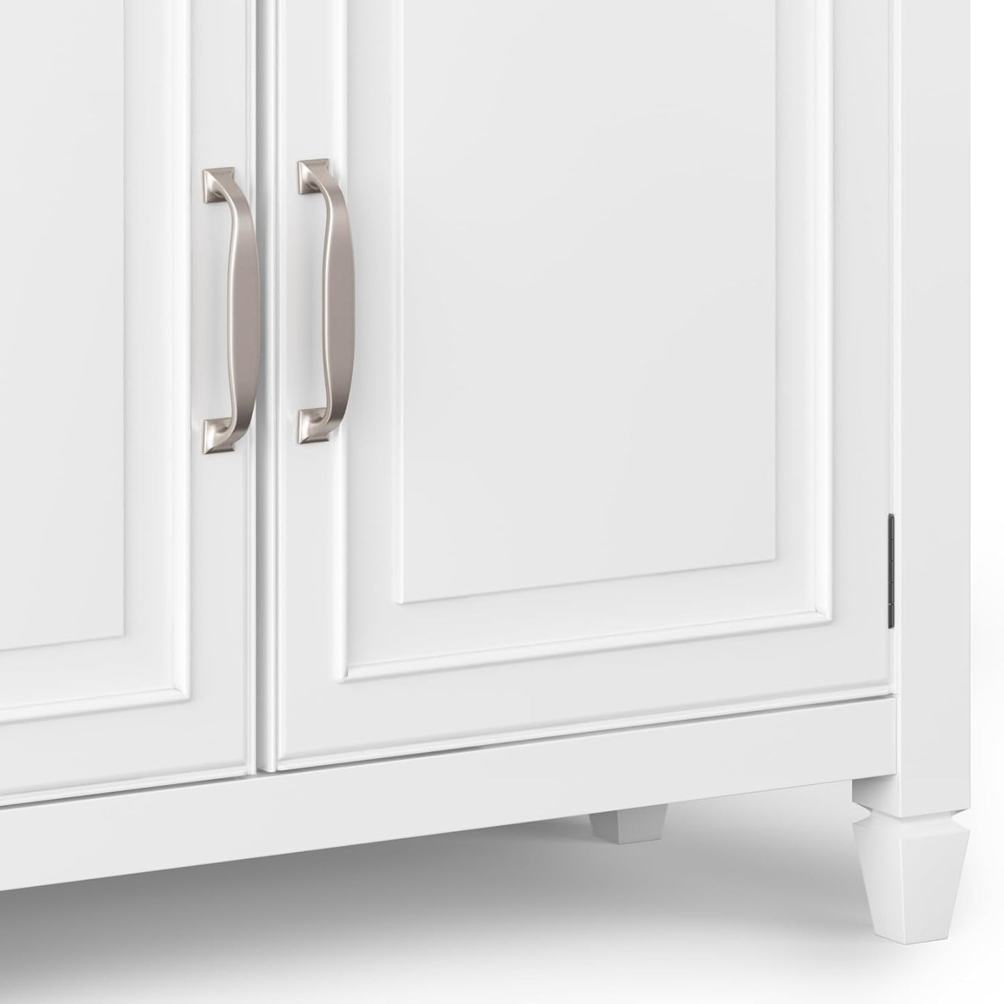 Connaught Solid Wood 40" Storage Cabinet in White FFW-861