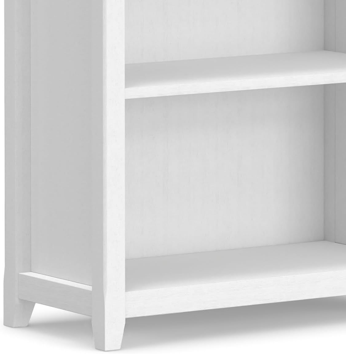 Amherst Solid Wood 70" 5 Shelf Bookcase in White FFW-955