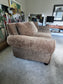 Rolled Arm Taupe Chenille Sofa w/Down Cushions DG233-04