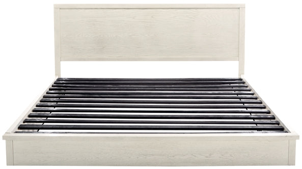 Safavieh Couture White Washed  Deirdra Wood Queen Bed FFE-1103