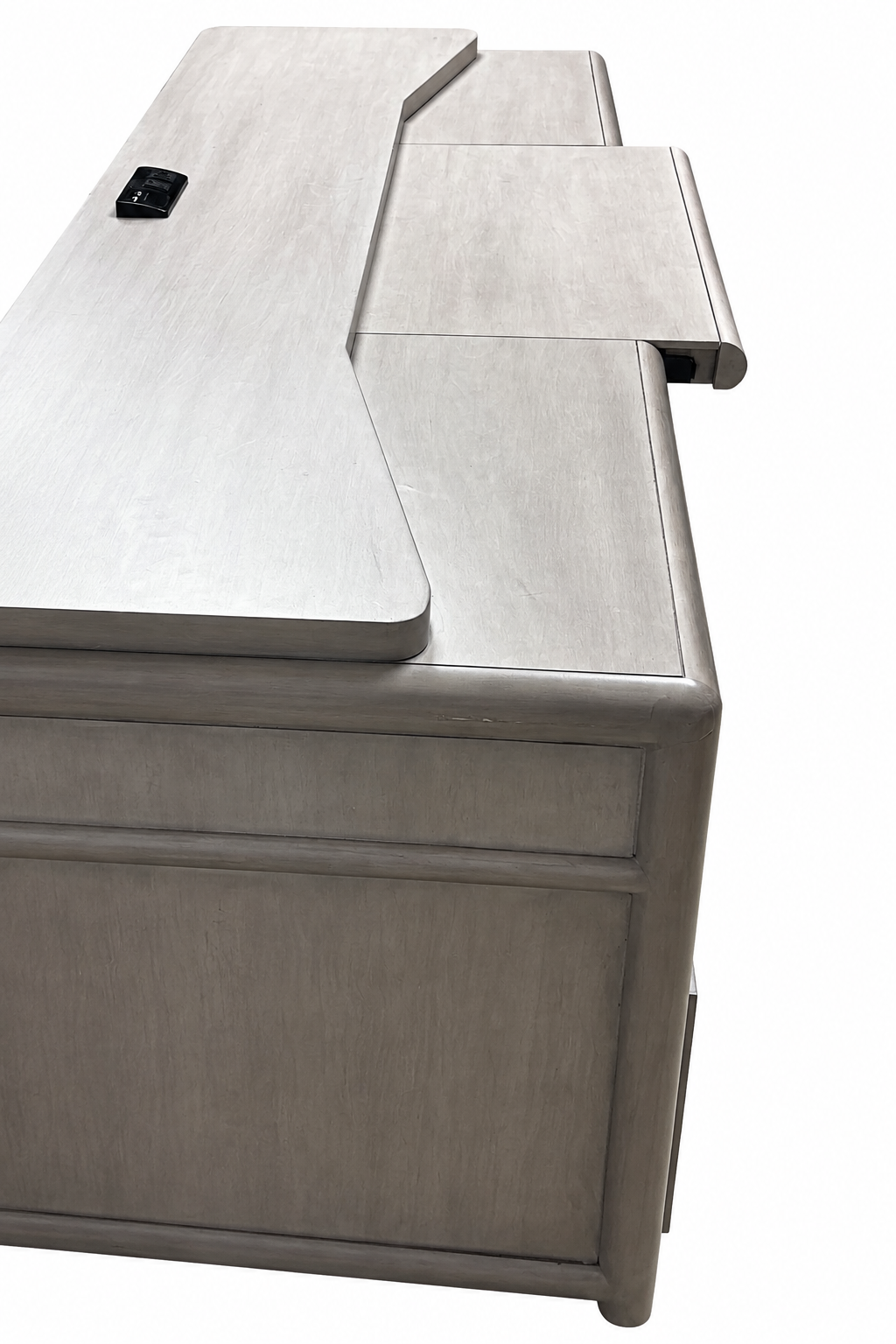 Hooker Furniture Work Your Way Burnham Grey Wood Credenza Desk FFE-1065