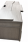 Hooker Furniture Work Your Way Burnham Grey Wood Credenza Desk FFE-1065