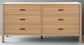 Savafieh Couture Jaylessa 6 Drawer Wood Dresser - Natural FFE258-252