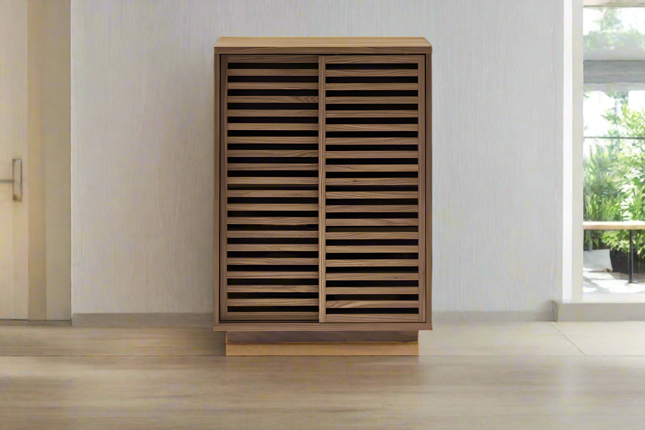 Castlery Luka Wood Slatted Door Cabinet FFE258-280