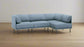 Burrow Range 4-Piece 1 Arm Ocean Velvet  Sectional Sofa Couch FFE258-535