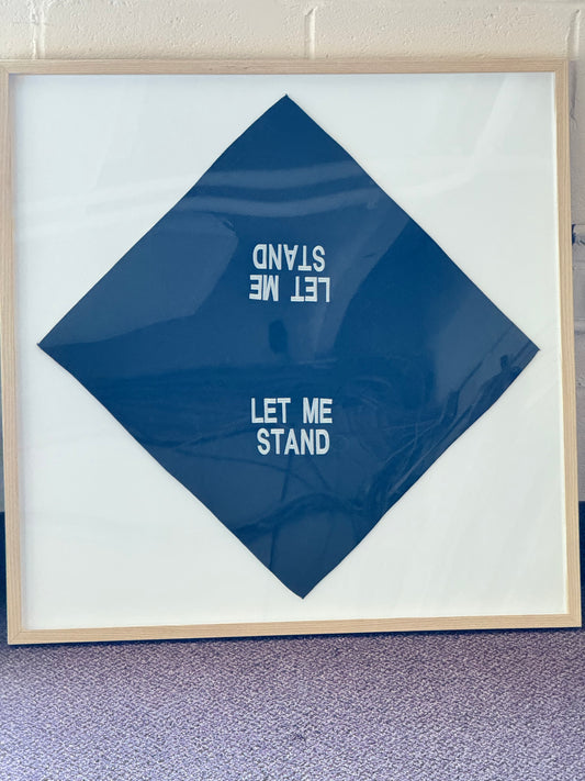 Jenny Holzer "LET ME STAND" Limited Edition Bandana Scarf Art HR11