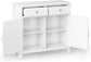 Connaught Solid Wood 40" Storage Cabinet in White FFW-861