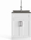 Hennessy 24-inch Utility Sink & Cabinet in Pure White FFW258-711