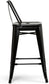 Rayne Industrial Black Metal 30" Metal Bar Stool (Set of 4) FFW258-689