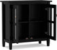 Warm Shaker Solid Wood 32" Storage Cabinet in Black FFW-860