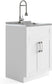 Hennessy 24-inch Utility Sink & Cabinet in Pure White FFW258-711