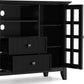 Arcadian Tall Black Media Stand  FFW-725