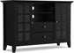 Arcadian Tall Black Media Stand  FFW-725
