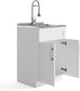 Hennessy 24-inch Utility Sink & Cabinet in Pure White FFW258-711