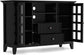 Arcadian Tall Black Media Stand  FFW-725