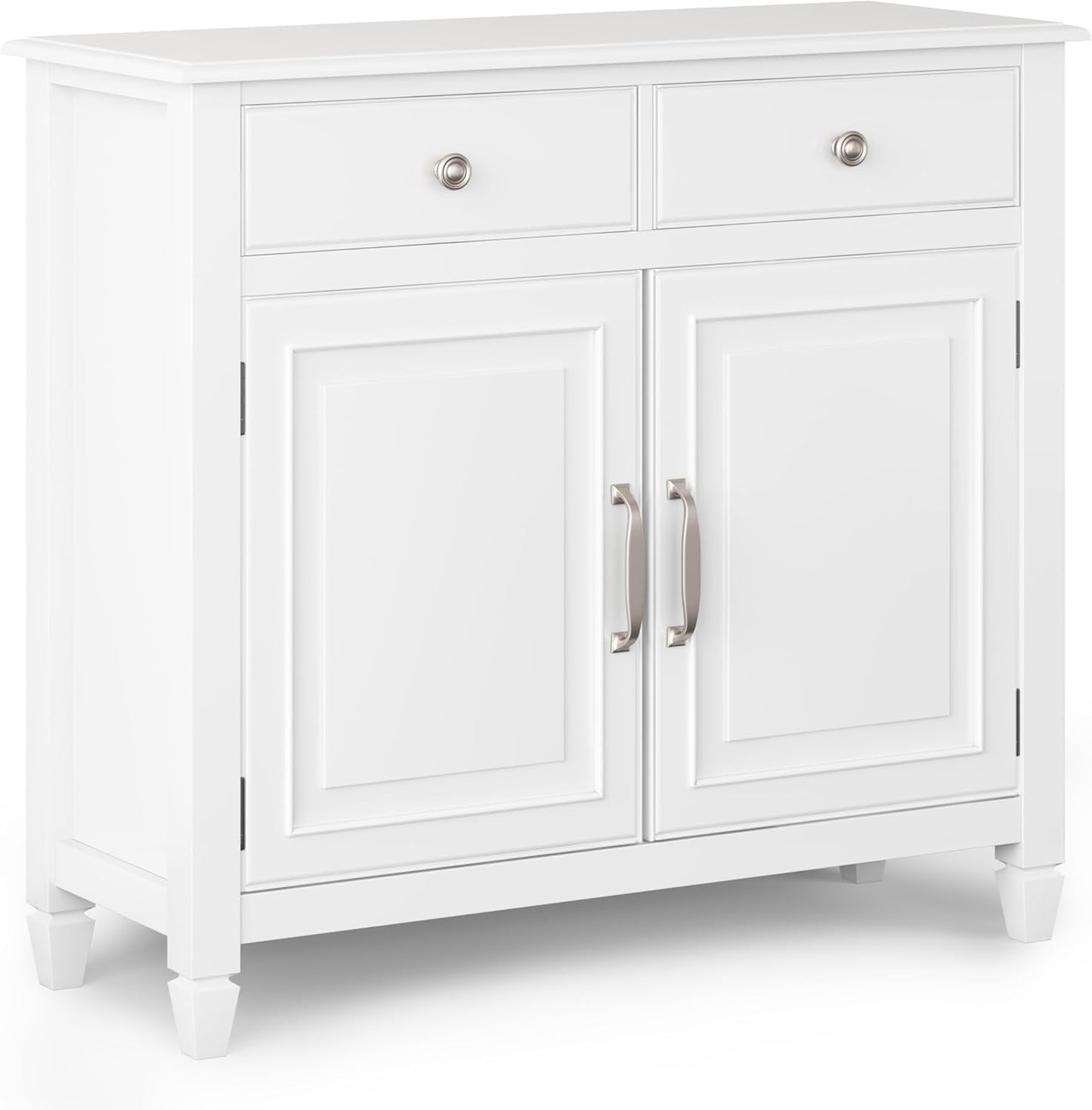 Connaught Solid Wood 40" Storage Cabinet in White FFW-861