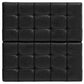 Harrison 40" Square Storage Ottoman Black Vegan Faux Leather  FFW-931