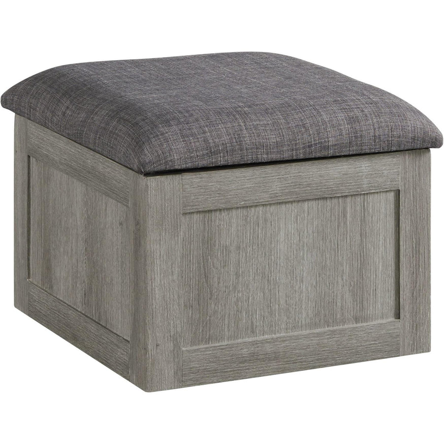 Elements International Grey Uster Coffee Table w4 Storage Stools FFE-1244