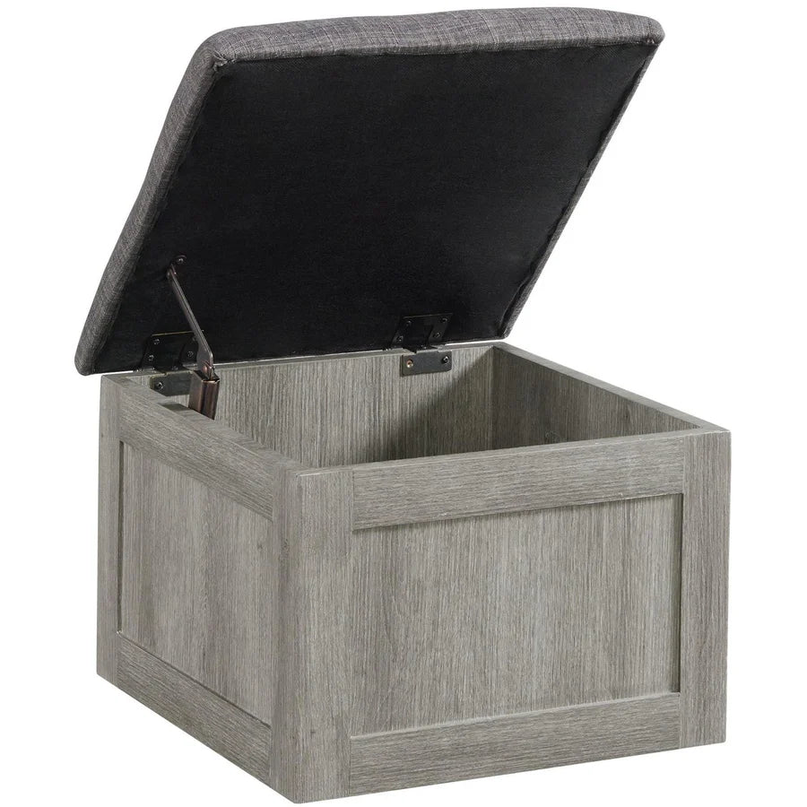 Elements International Grey Uster Coffee Table w4 Storage Stools FFE-1244