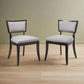 Pair Modway Light Gray Pristine Upholstered Fabric Dining Chairs FFE258-127