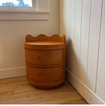 Pair (2) Lulu and Georgia Curved Front Ripple Nightstand FFW-1152