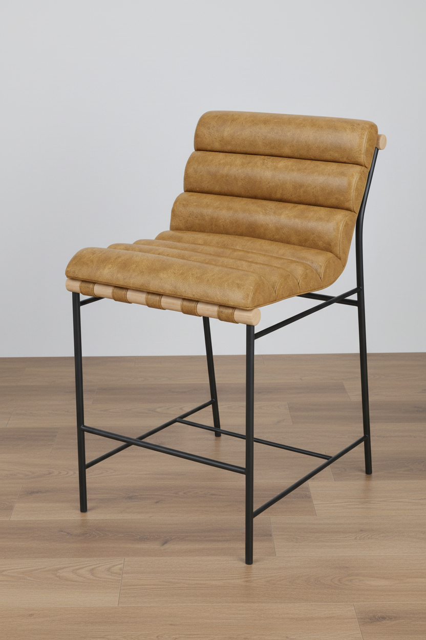 Denver Modern Vail Counter Stool / Sunflower Walnut FFE-1105