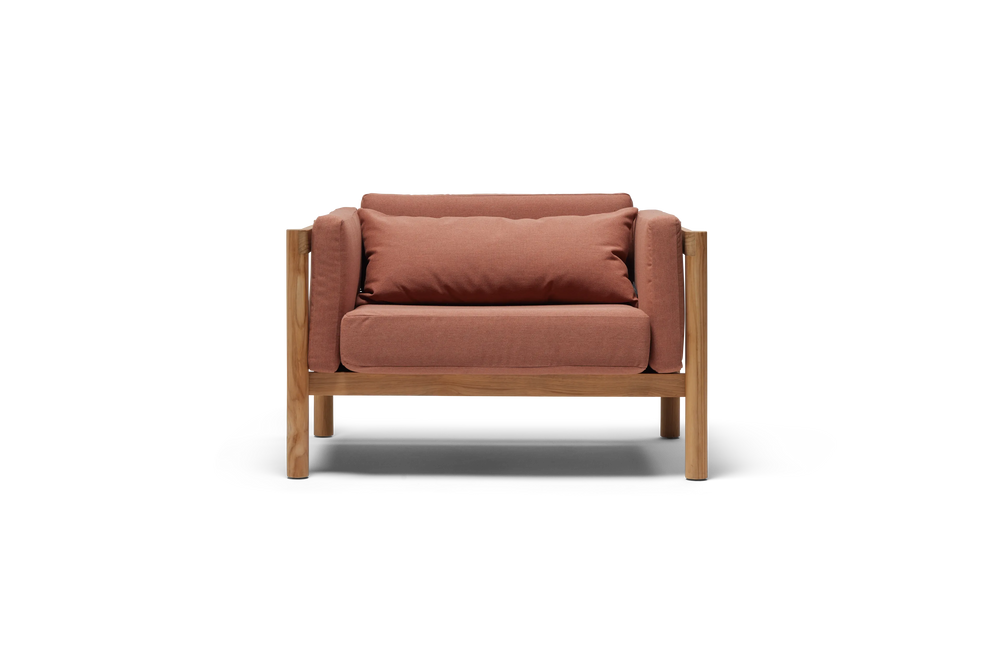 Neighbor Haven Outdoor Chair and a Half - Rust FFE-1574
