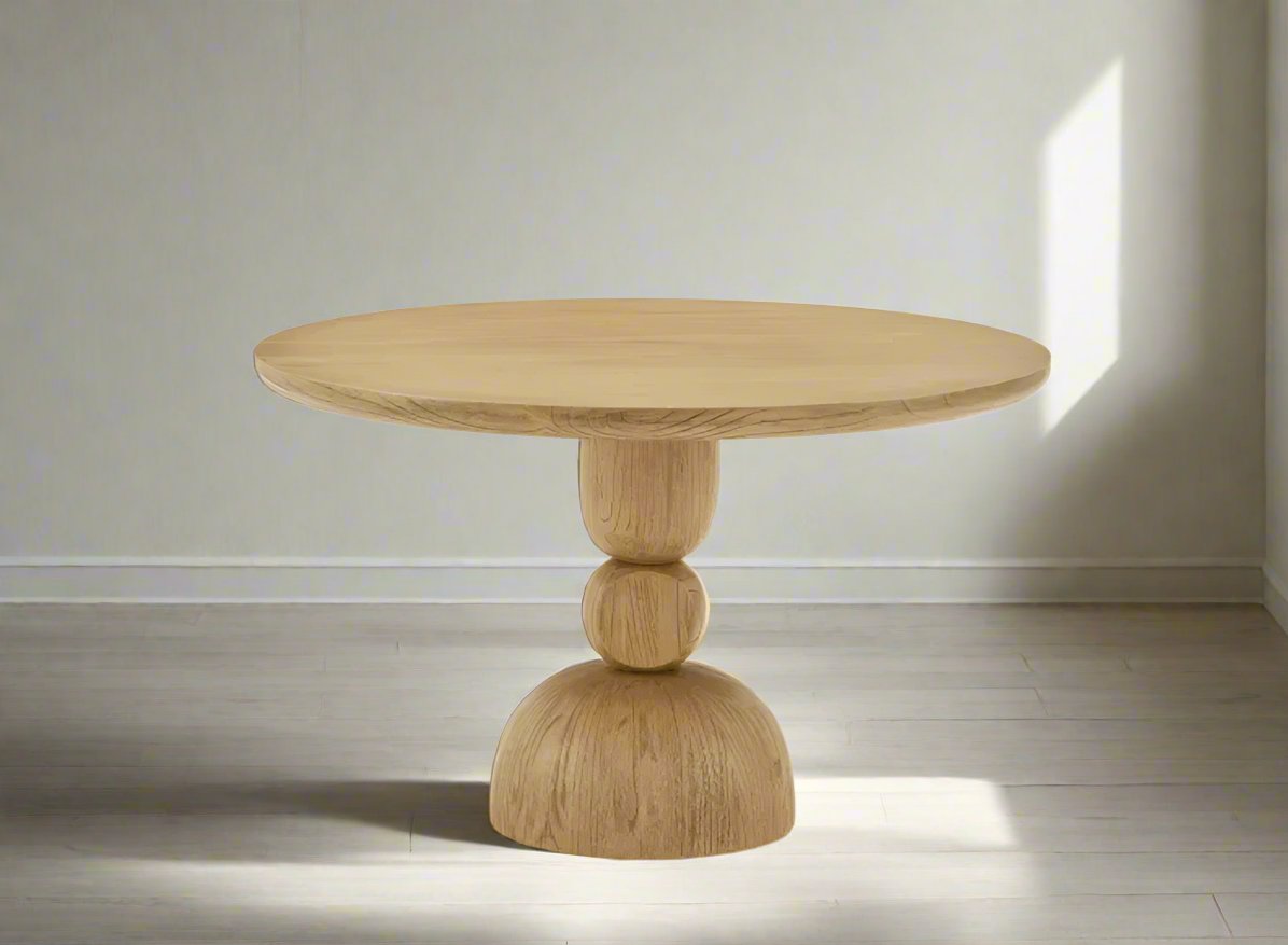 Castlery Brooke 4' Round Wood Pedestal Dining Table FFE258-191