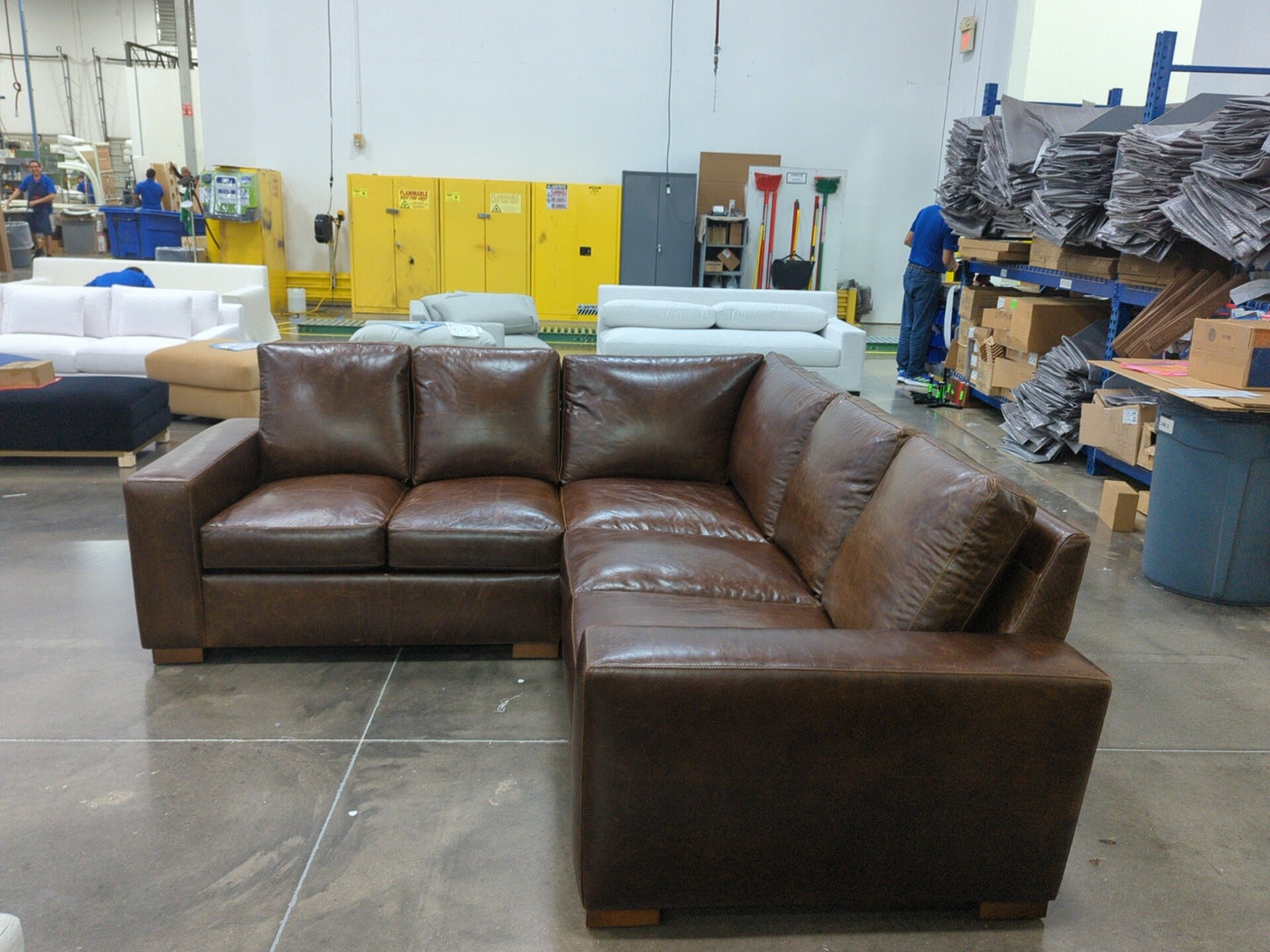 BenchMade Modern Couch Potato Extra Deep Sectional  (95x95 Corner On Right) FFE-1112