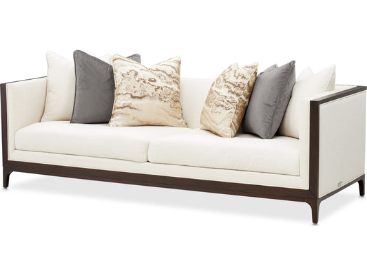Michael Amini Belmont Place Brown Upholstered Sofa FFE-1598